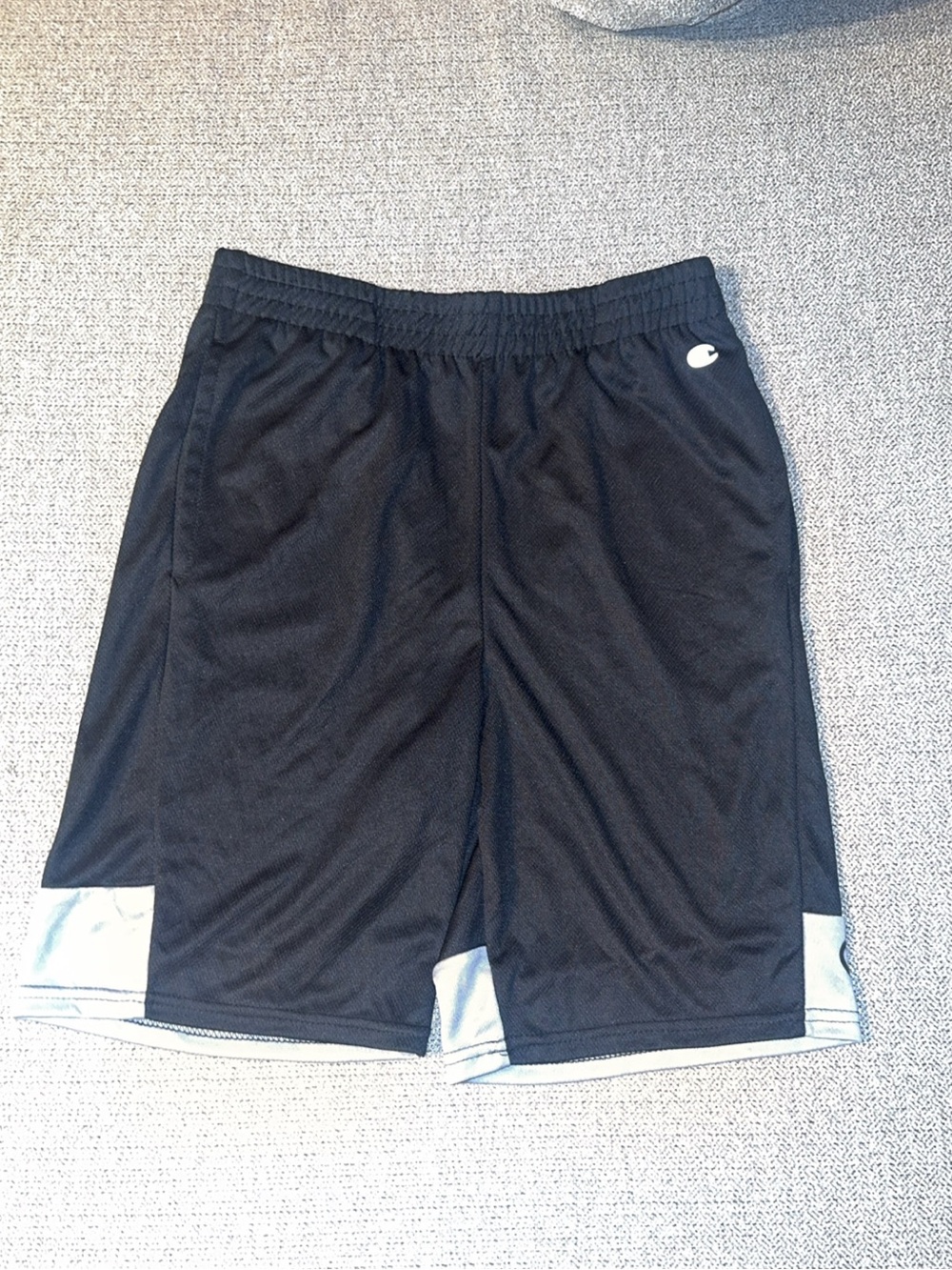 Champion Black and Gray Boys Athletic Shorts